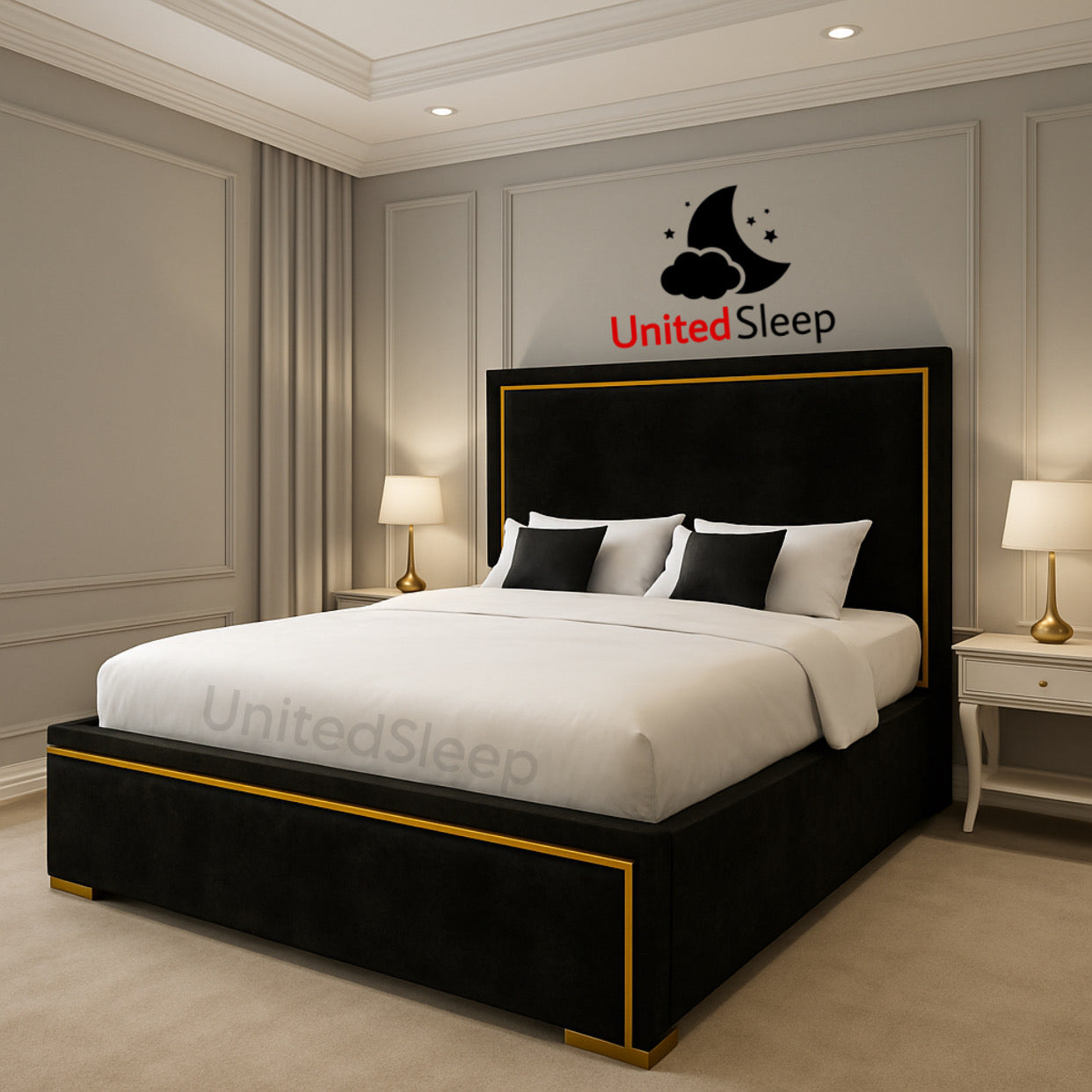 2025 LuxeComfort Bed – Upholstered Frame with Optional Storage & Modern Appeal
